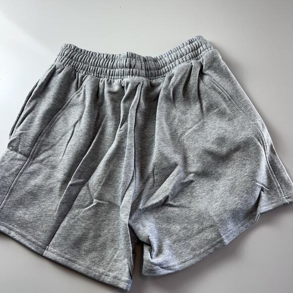 Gymshark Sweat Shorts Womens XS Elastic Waist Pockets Workout Training Gray - Picture 10 of 10